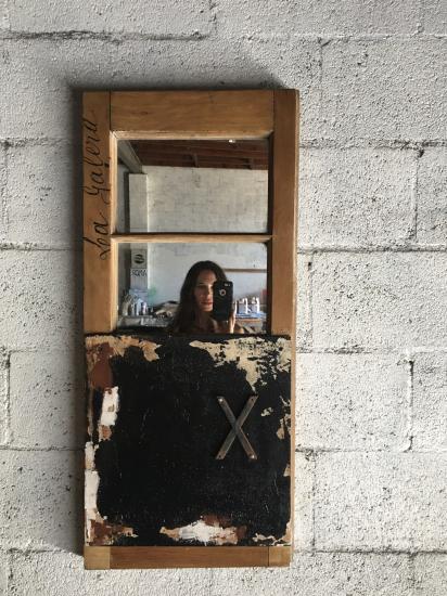 Are you ready for it?
27" x 32"
glass, steel, asphalt, pigment