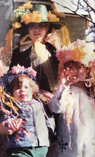 Sisters in Canada on Easter