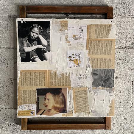 We'll make brownies and read Bukowski
24" x 31"
paper, plaster, wood